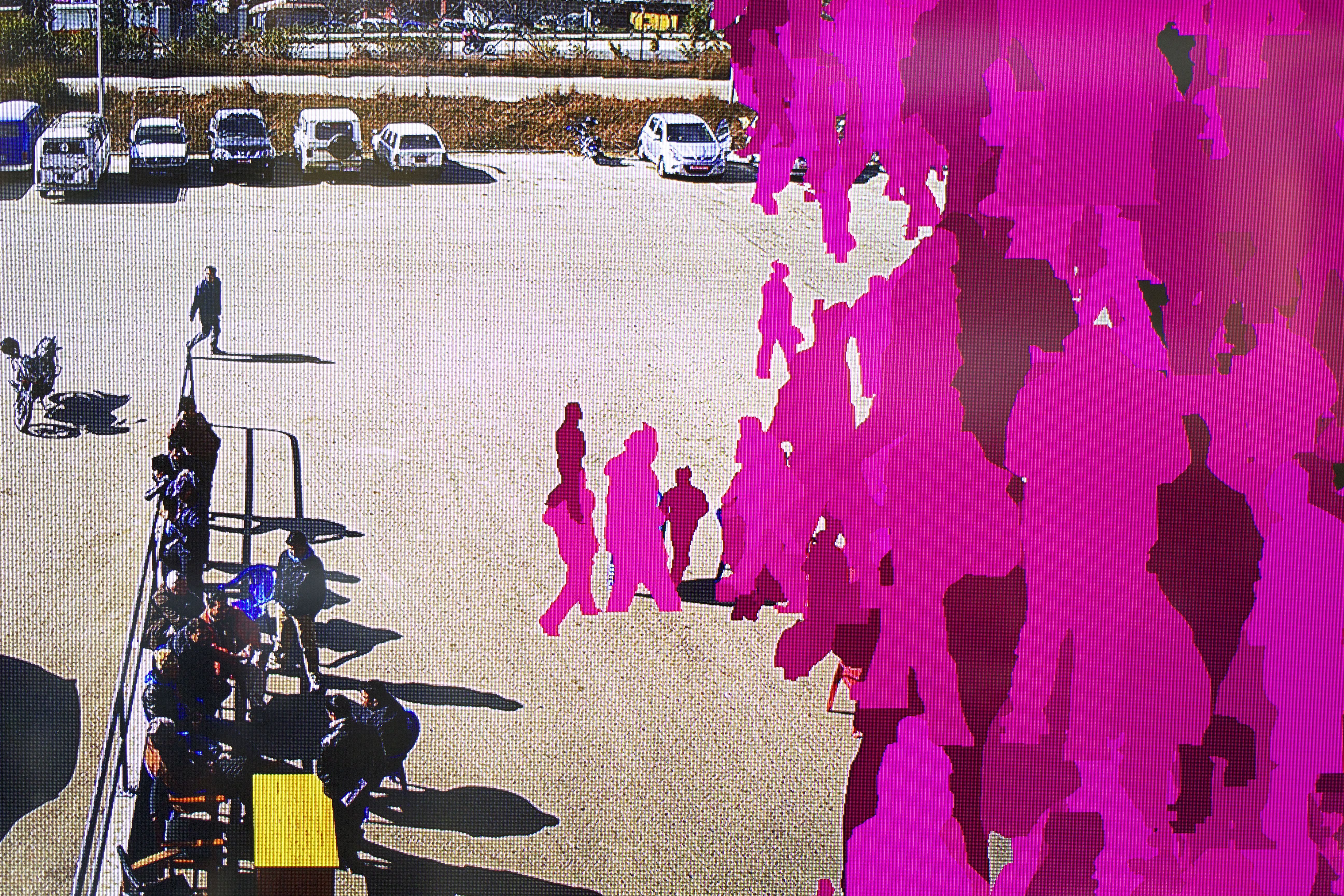 Virus conceptual art installation