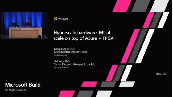 Hyperscale hardware: ML at scale on top of Azure + FPGA