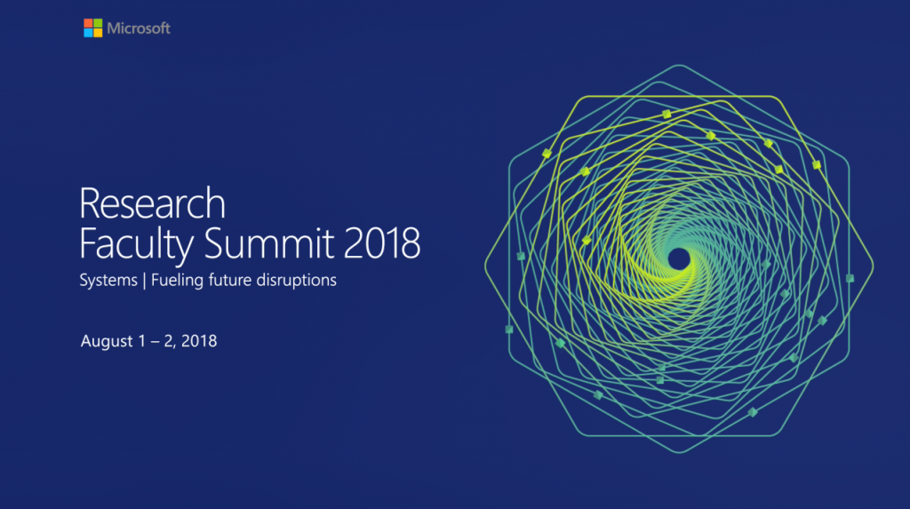 Faculty Summit 2018 Introduction