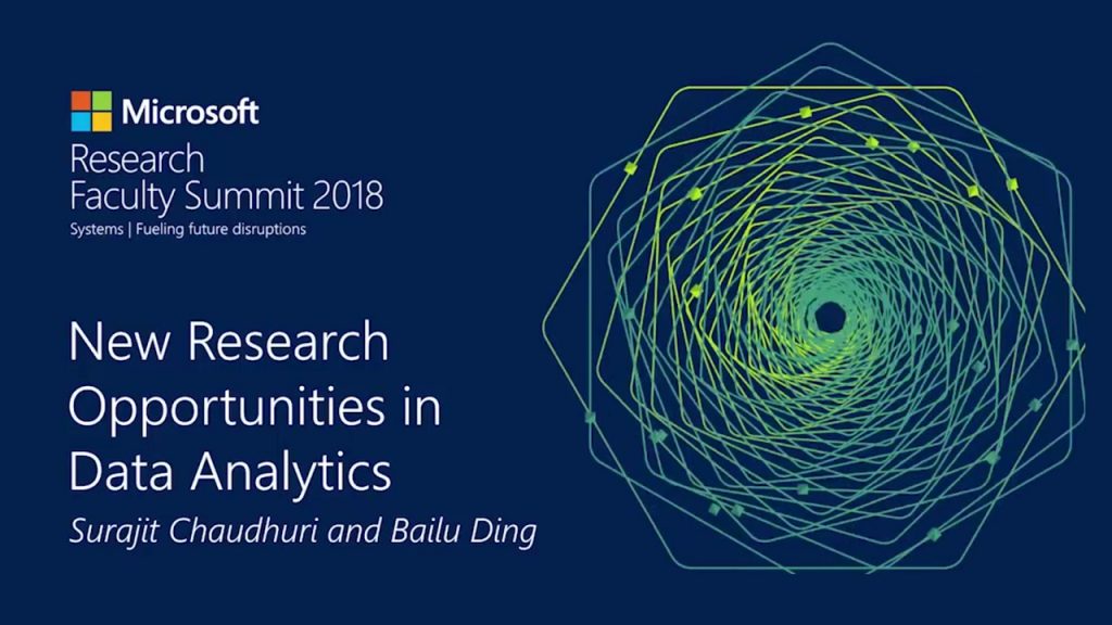 New Research Opportunities in Data Analytics