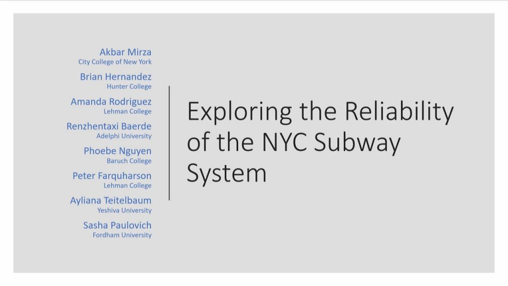 exploring the reliability of the NYC subway system STILL
