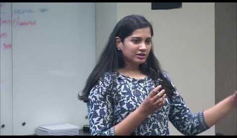 a person standing in a room