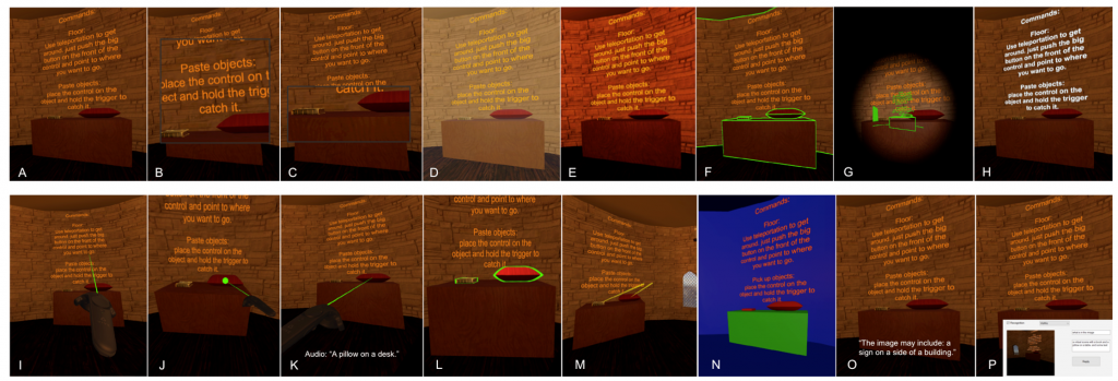 SeeingVR's low vision tools