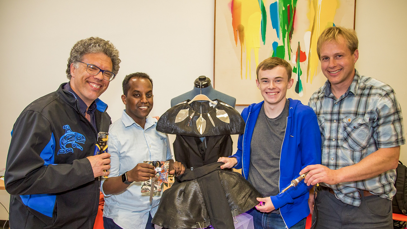 Andrei Rogozine et al. posing for the camera