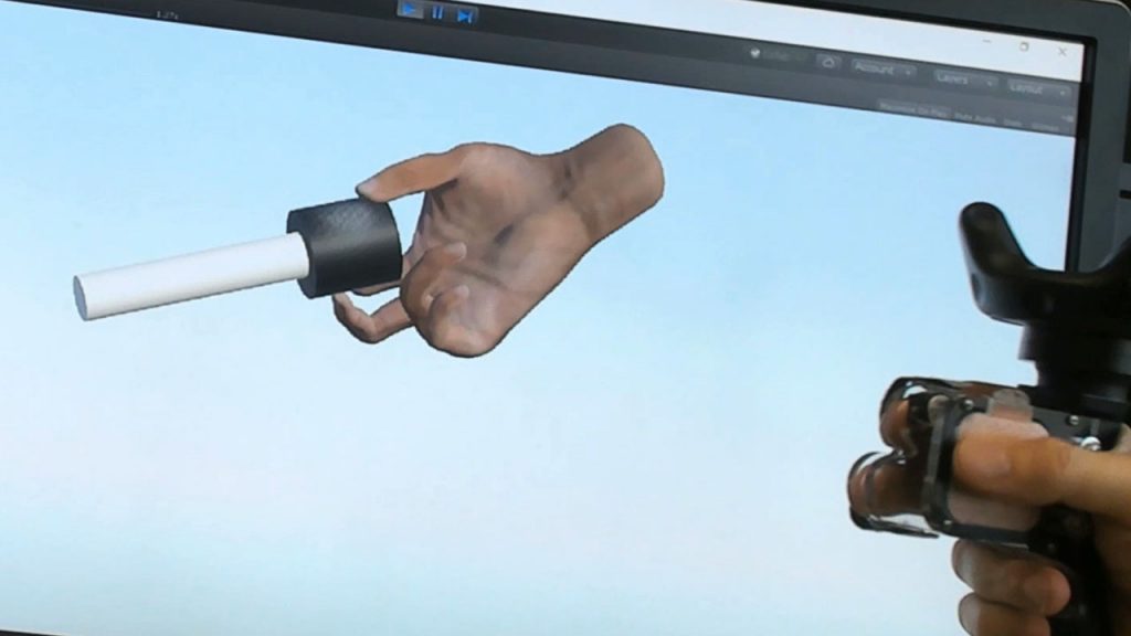 Video: TORC: A virtual reality controller for in-hand high-dexterity finger interaction