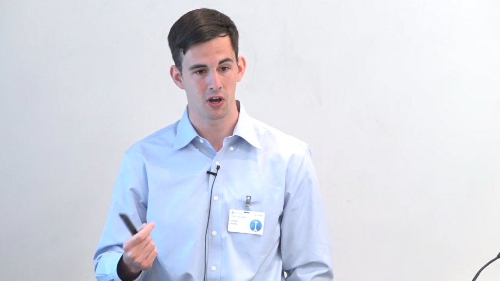 Josiah Hanna giving talk at Microsoft Research Redmond