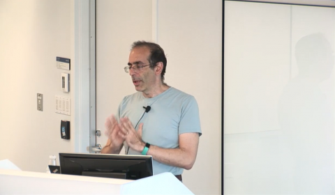 Professor David Karger giving a talk at Microsoft Research