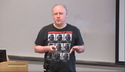 a person standing in a room