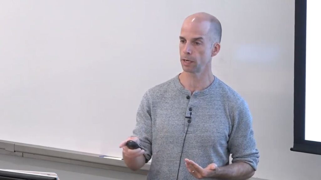 Michael Hicks giving talk on Coverage Guided, Property Based Testing at Microsoft Research