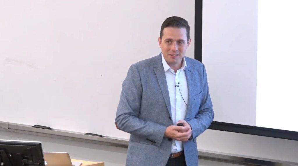 Aleksander Essex from Western University, Canada giving talk at Microsoft Research