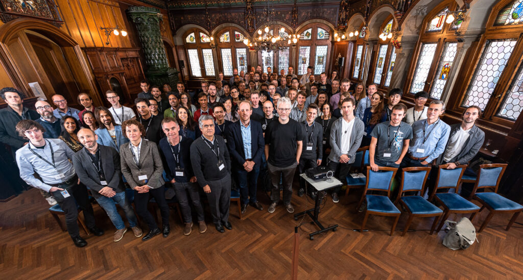 a group of people posing for a photo
