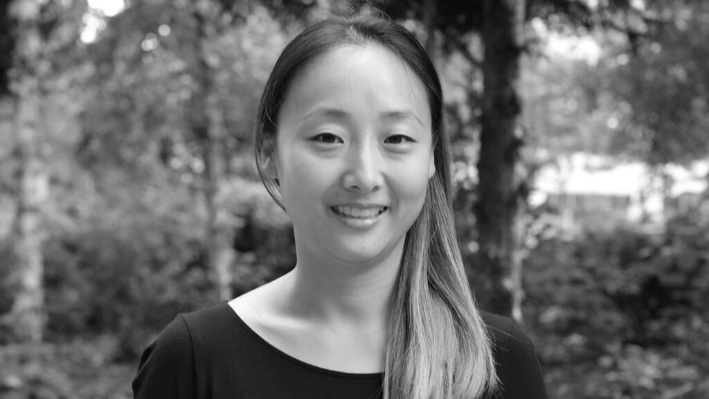 black & white image of Jina Suh
