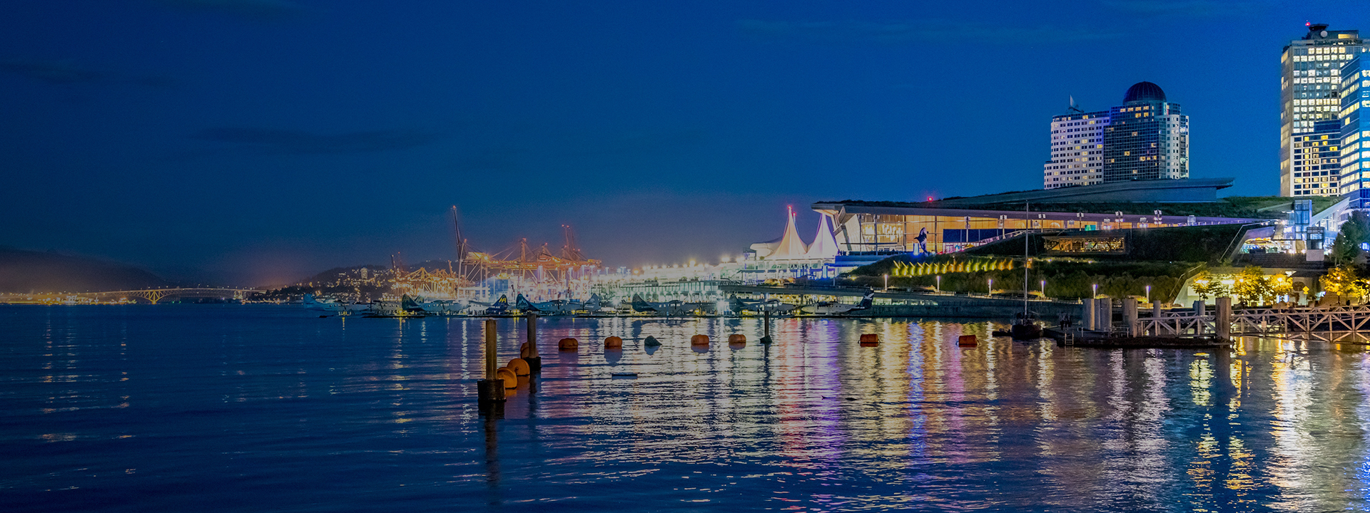 View of Vancouver and the Vancouver Convention Center
