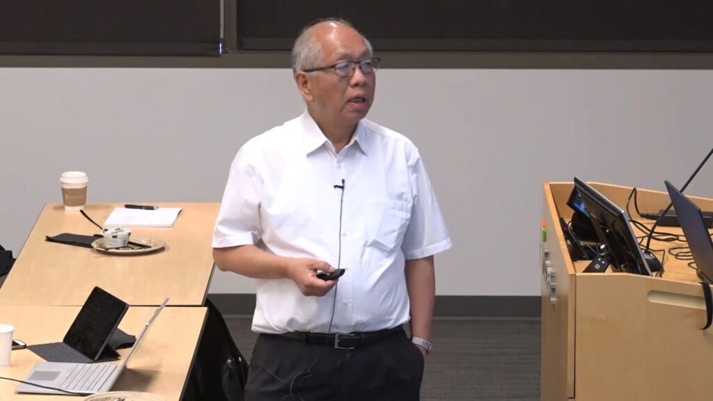 S.T. Yau from Harvard giving talk at Microsoft Research's AI Institute “Geometry of Deep Learning” 2019 Workshop