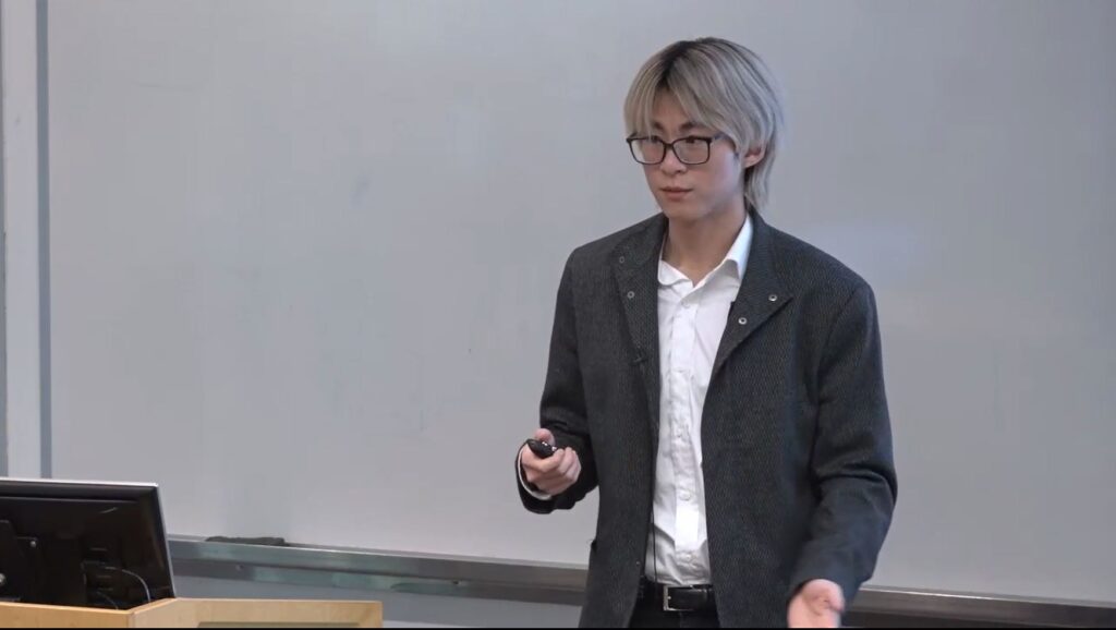 Jerry Li giving talk at Microsoft Research