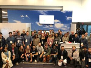 group photo at NeurIPS conference 