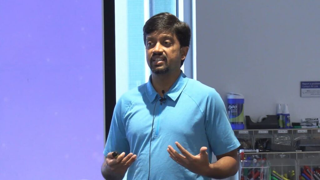 Sreekanth Kannepalli giving keynote at Microsoft Research's Private AI Bootcamp