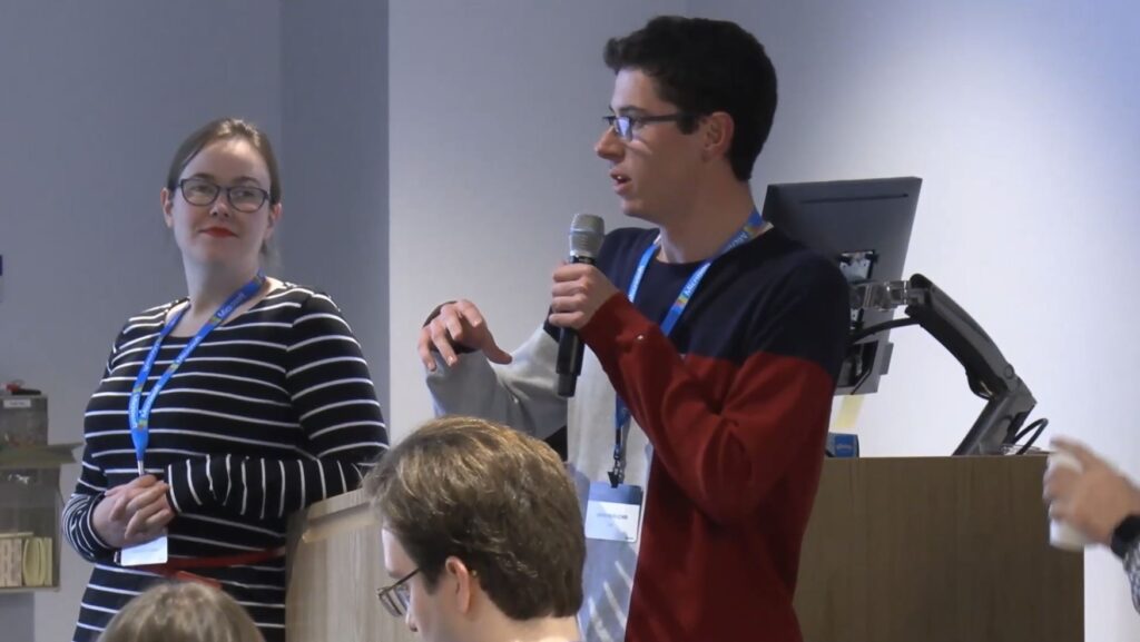 Team 3 presenting during the Private AI Bootcamp Competition