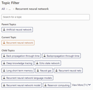 New Topic Browser search feature