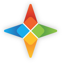 Compass program graphic - four-pointed star