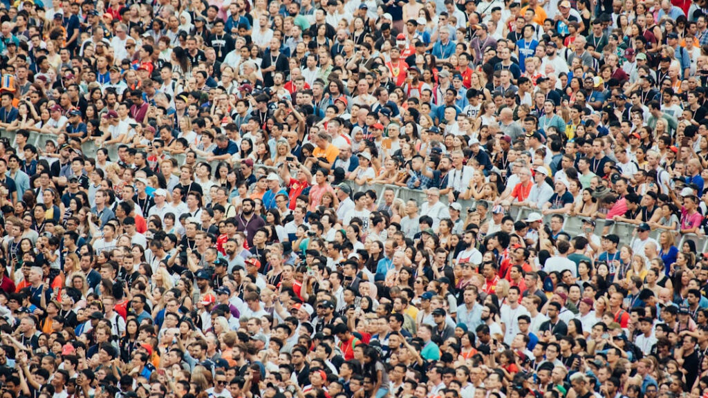crowd of people at a sporting event