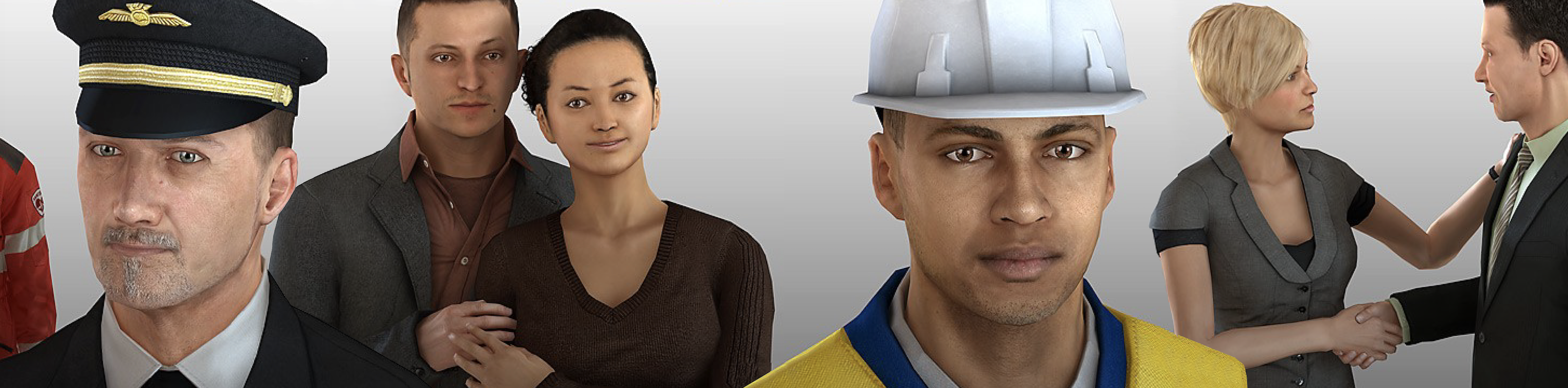 a couple of people posing for the camera