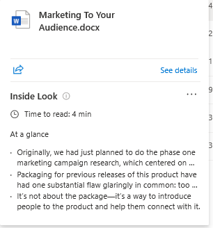 Inside Look Screen Shot