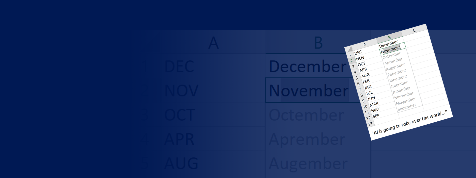 PROSE group header - blue background