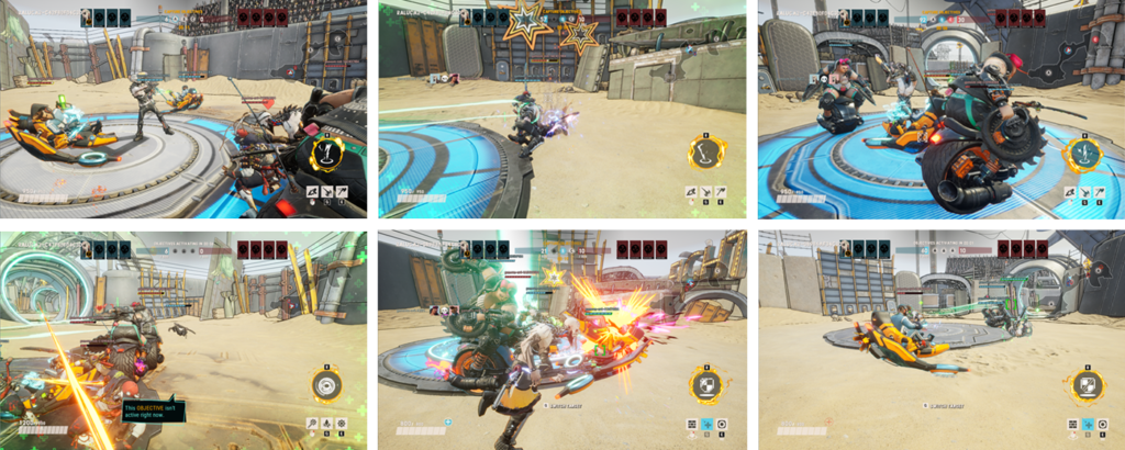 example game screens used in Project Paidia