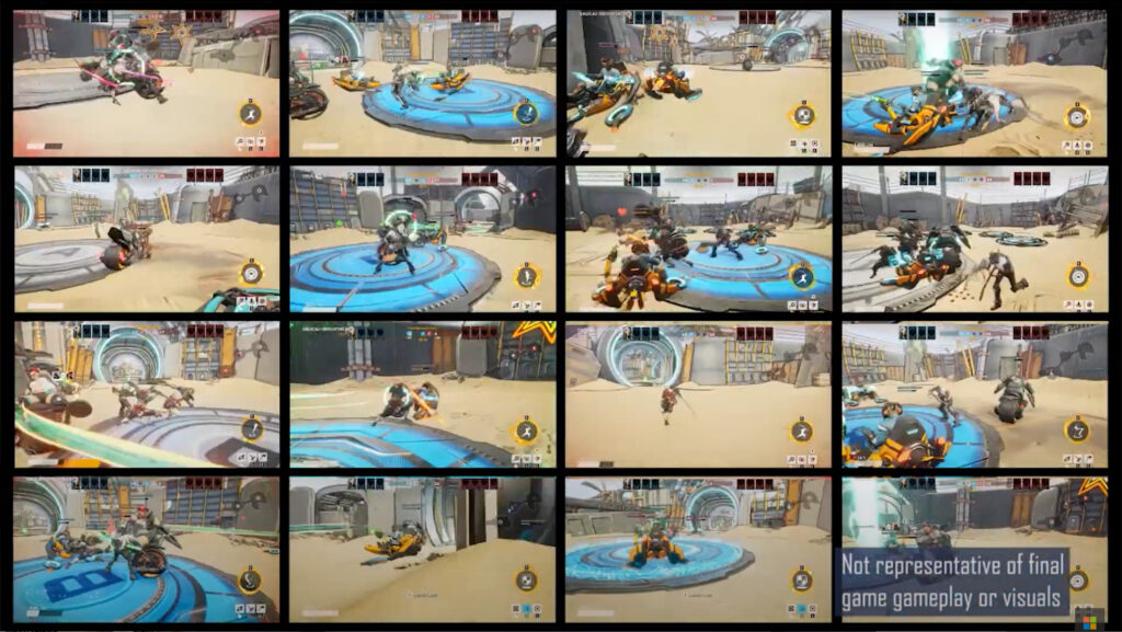 video screenshot showing 16 gaming clips