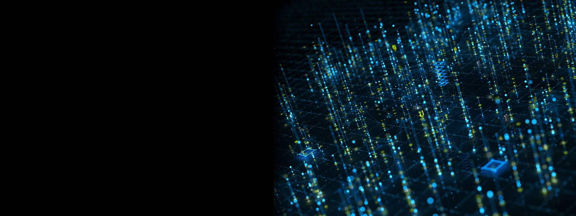 New Security Ventures group header - abstract image with data network nodes