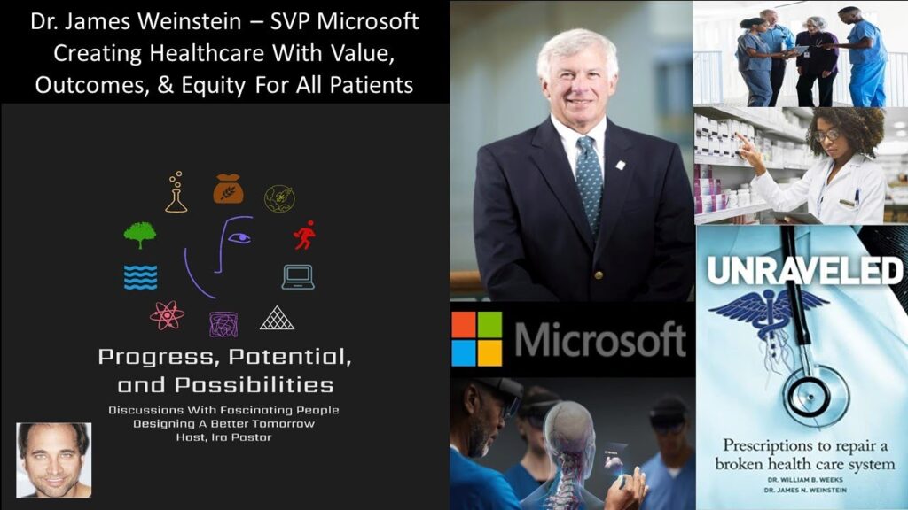 a screen shot of James N. Weinstein in a suit and tie