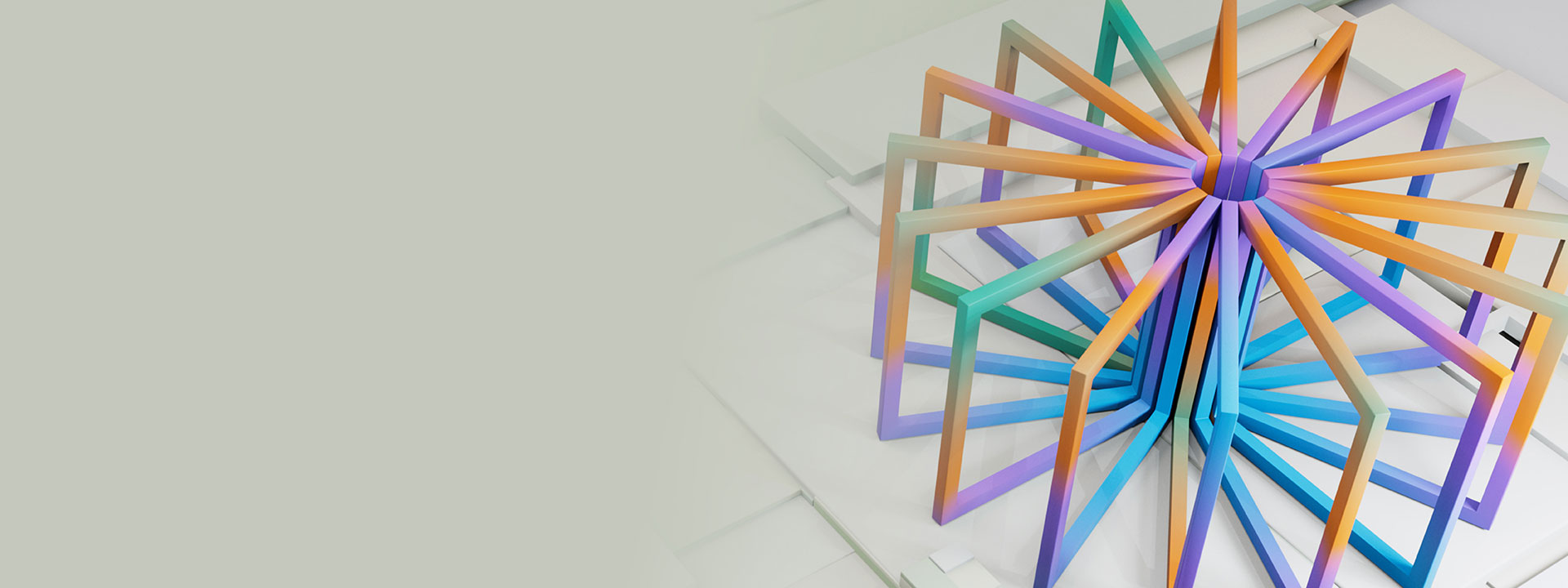 Pinwheel graphic representing the Microsoft Research Summit