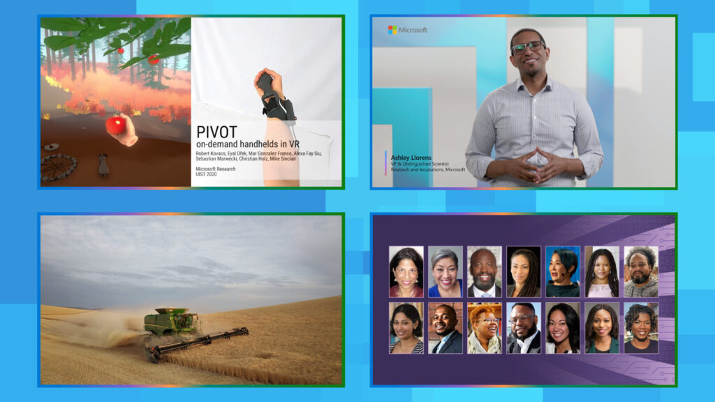 Compilation of images from MSR annual research blog 2021