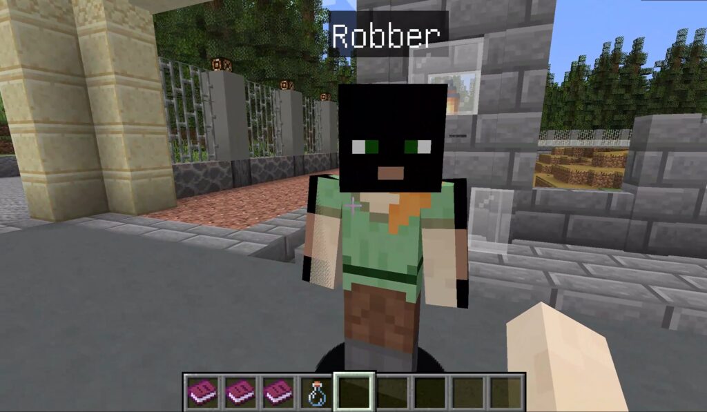 A robber in the third mission who tried to attack the elephant.