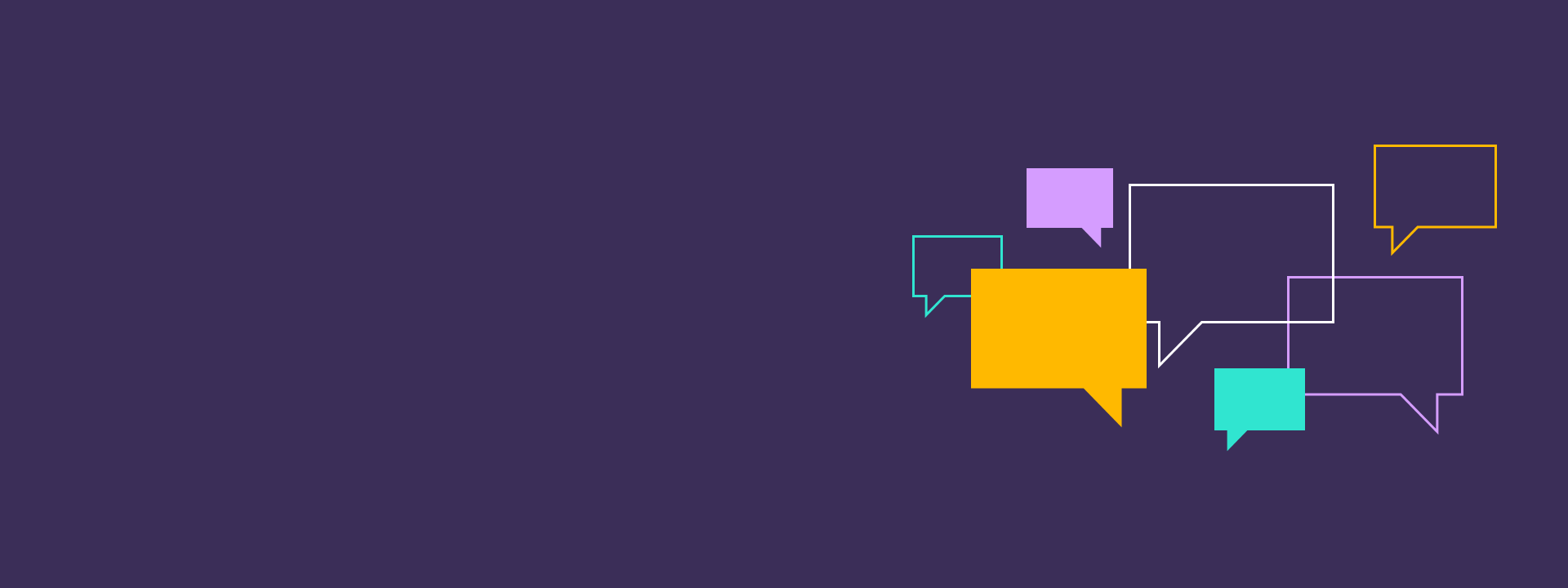 Clipart of a conversation.