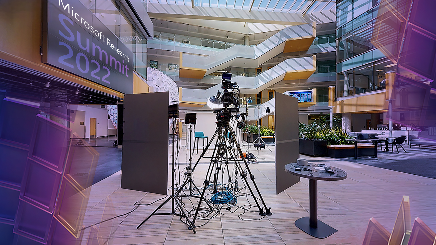 Microsoft Research Summit setup 2022