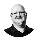 Kevin Scott wearing glasses