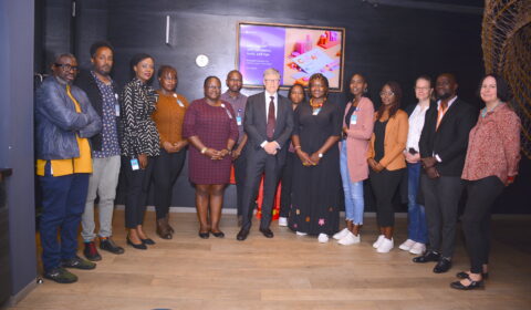 Bill Gates and MARI posing for the camera