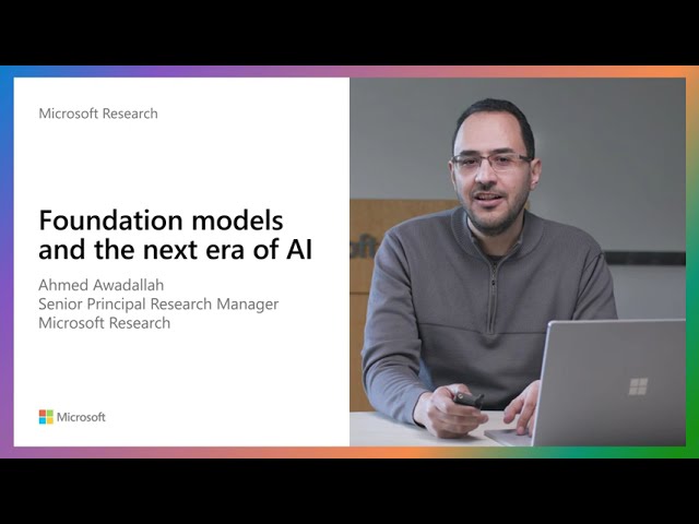 Ahmed H. Awadallah presenting 