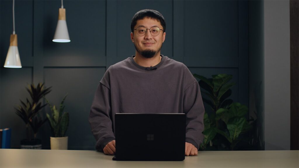 a man standing in a room