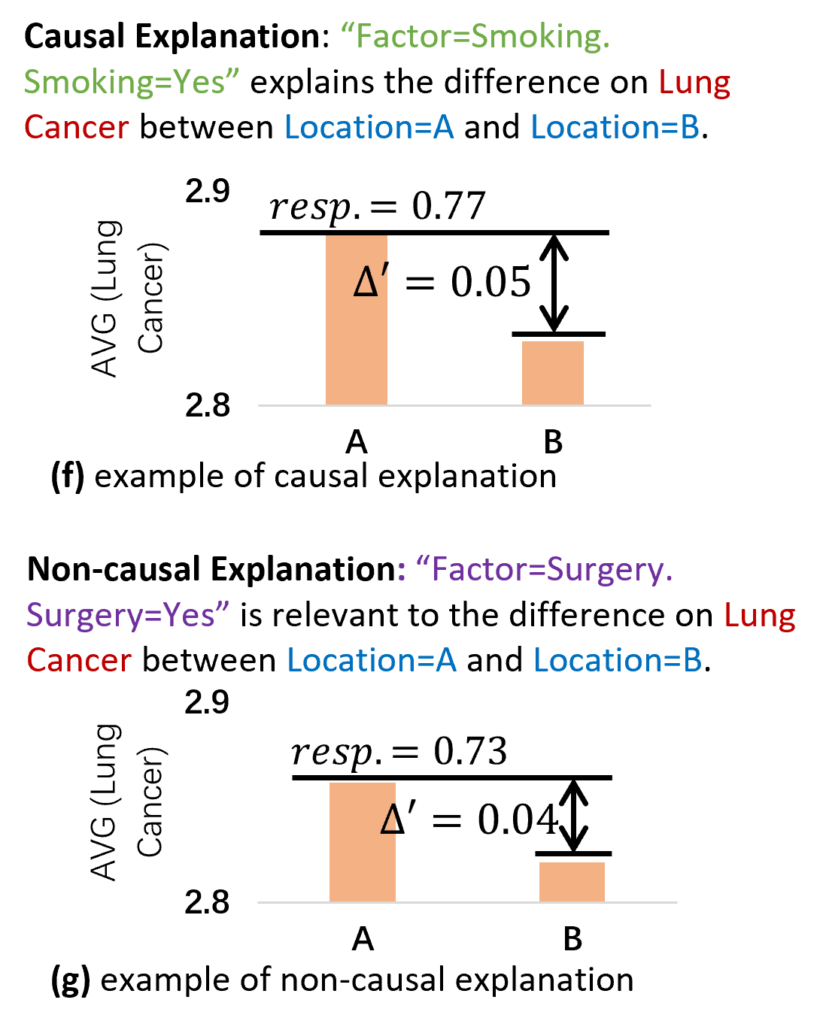 图7:因果解释和非因果解释