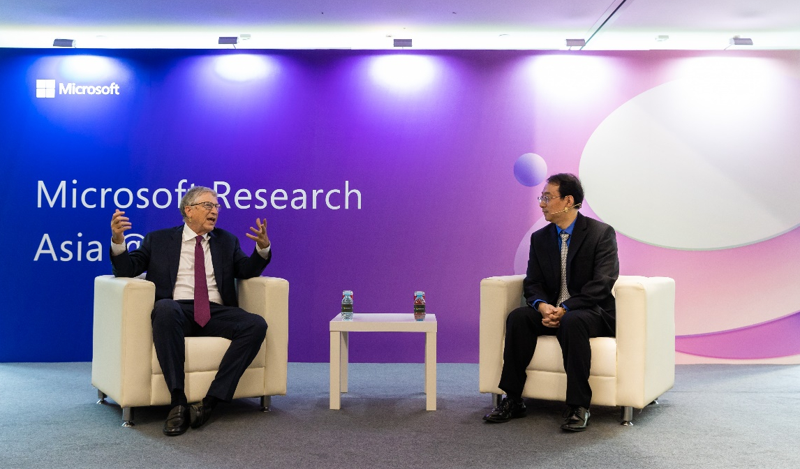 MSR Asia | Bill Gates and Lidong Zhou onstage