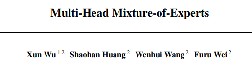 Multi-Head Mixture-of-Experts