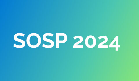 SOSP 2024 on a blue and green gradient background