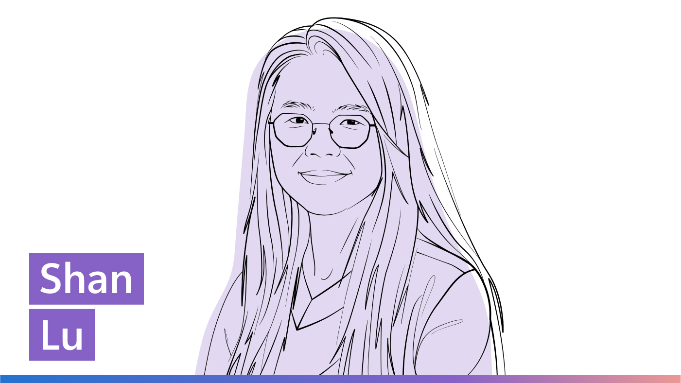 Ideas podcast | illustration of Shan Lu