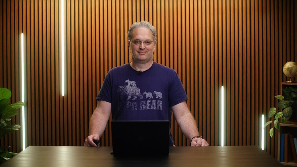 a man sitting at a table