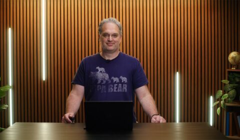 a man sitting at a table