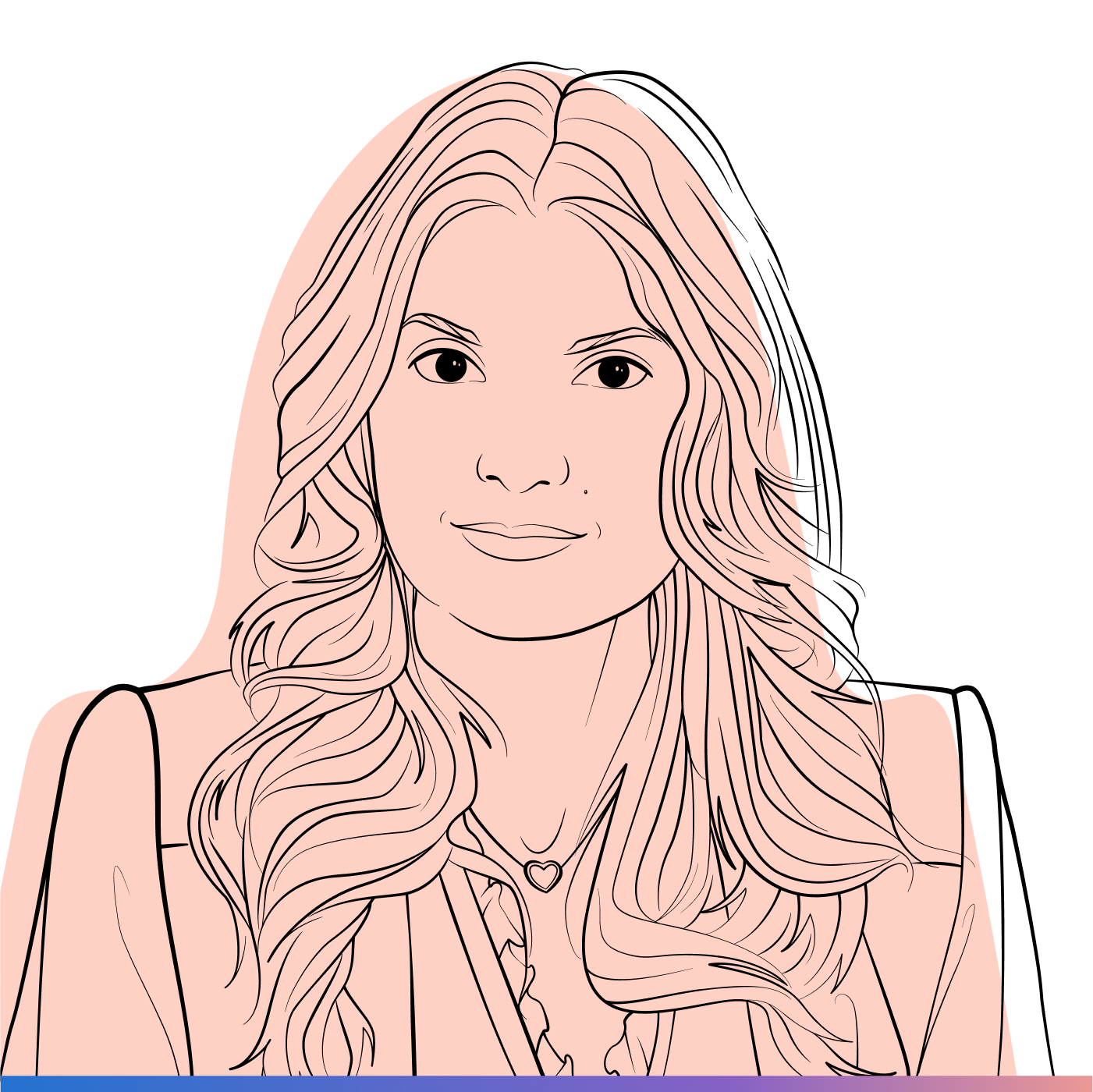 outline illustration of Dr. Roxana Daneshjou