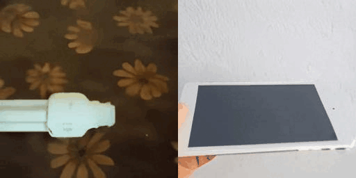 左：示例视频，物品向上移动；右：生成视频